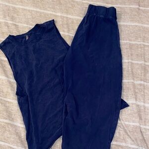 Women's Navy Hot Shot Relaxed Set